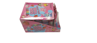 Yams Pack of 24 x 20g Gum Tubes Strawberry Flavour
