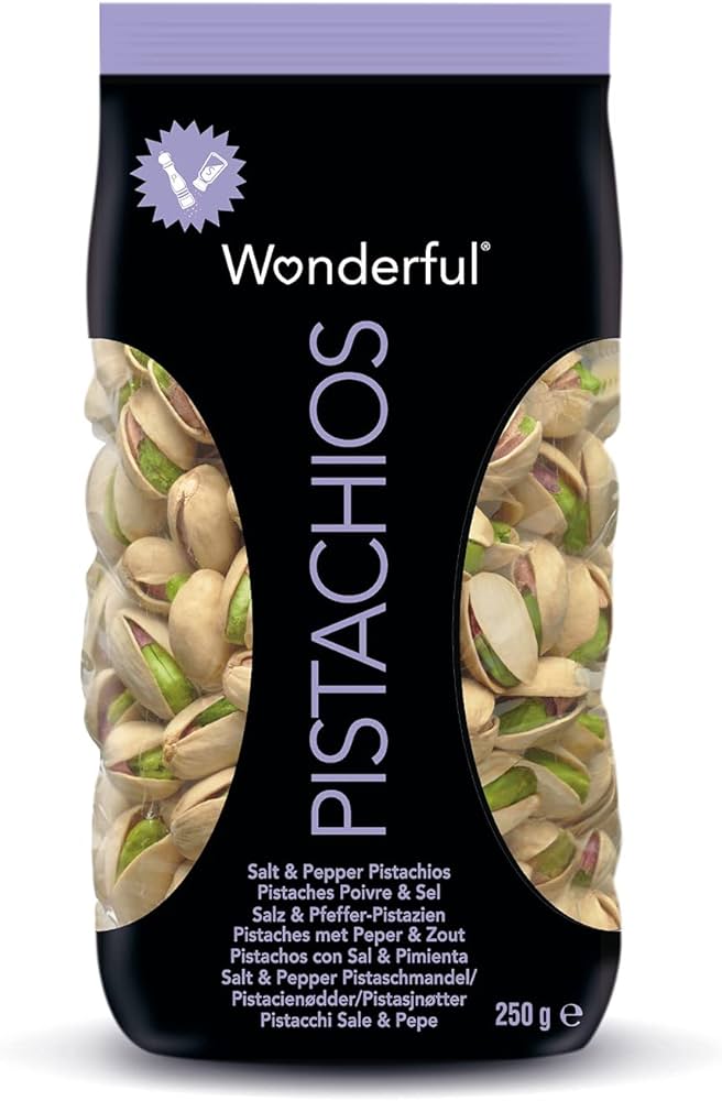 Wonderful Pistachios Large Salt & Pepper 250g