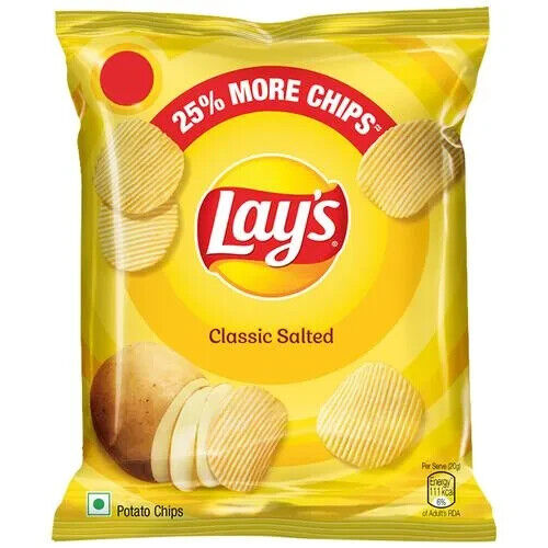 Lays Pack of 30 x 23g SMALL Classic Salted