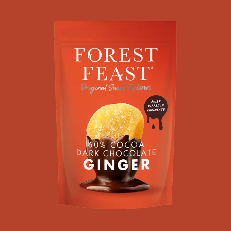 Forest Feast 60% Cocoa Dark Chocolate Ginger  NK 130g
