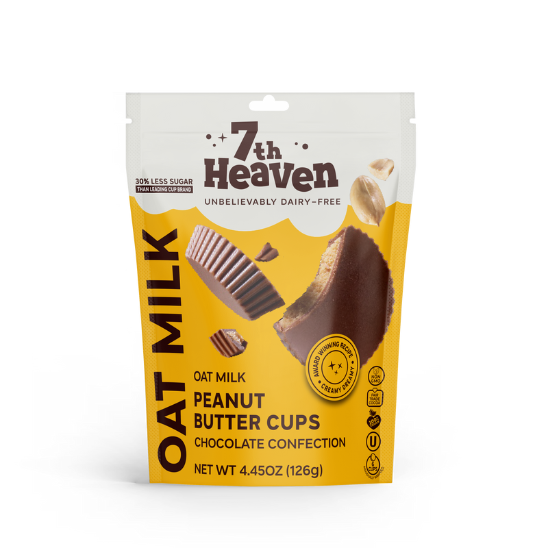 7th Heaven Peanut Butter Cream Cups Pouch Oat Milk Chocolate 126g