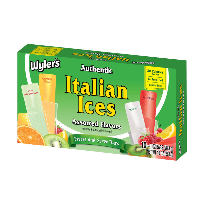 Wylers Italian Ices Assorted SMALL 10 x 28.3g (1oz)
