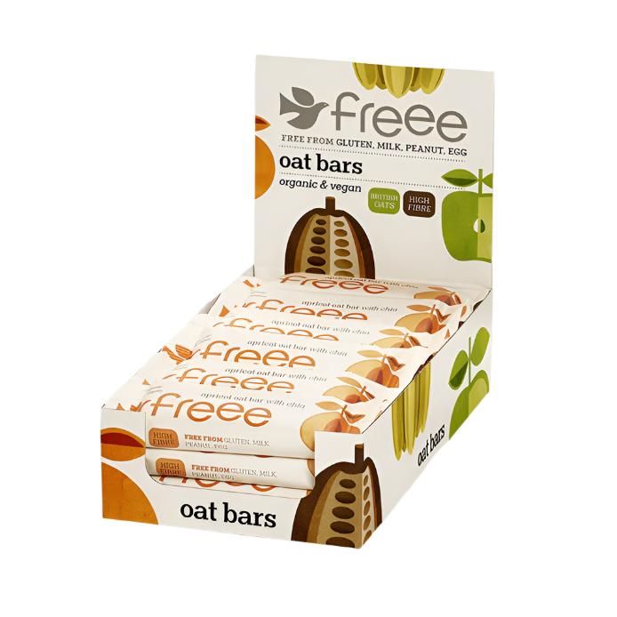 Doves Farm Pack of 18 x 35g Flapjack Apricot & Chia Seed Oat Bars