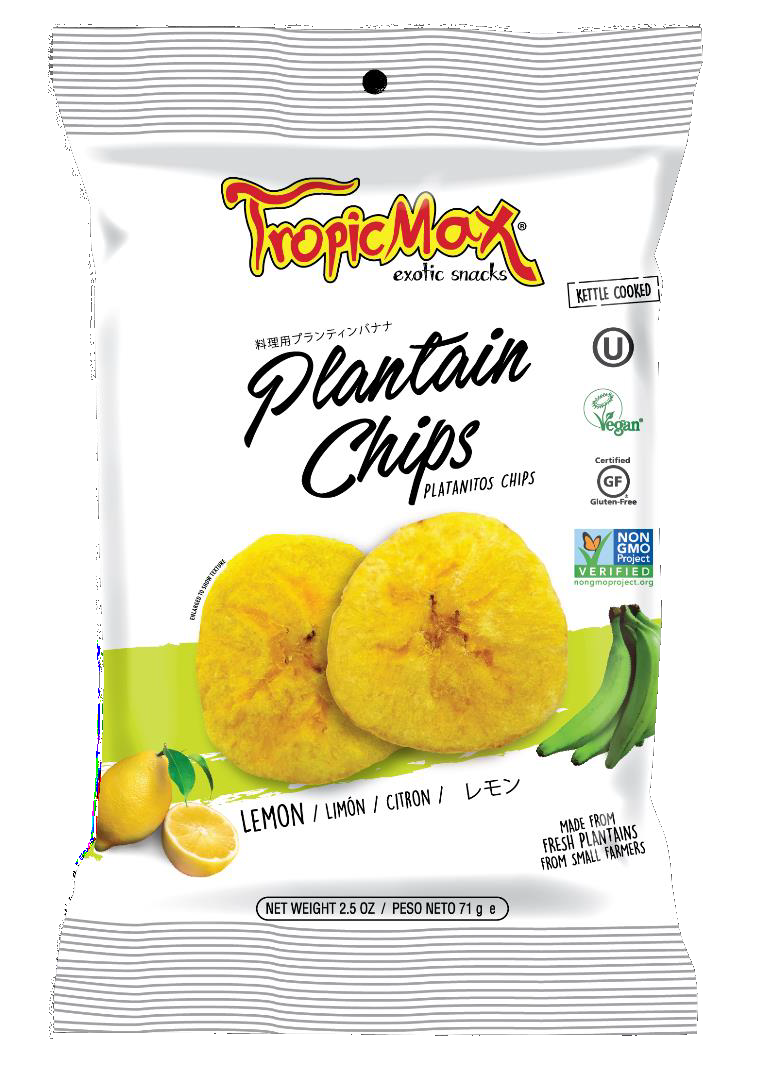 Tropicmax Plantain Chips Lemon 71g **Expired 01/04/2025**