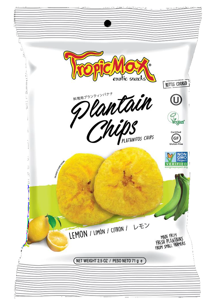 Tropicmax Plantain Chips Lemon 71g