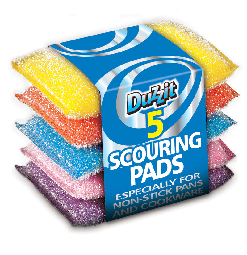 Mixed Colours Scouring Pad 5Pk