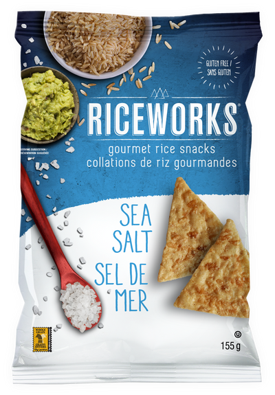 Riceworks Sea Salt Rice Snacks 156g