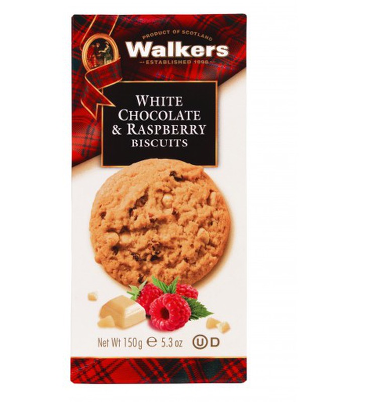 Walkers Biscuits White Chocolate & Raspberry 150g