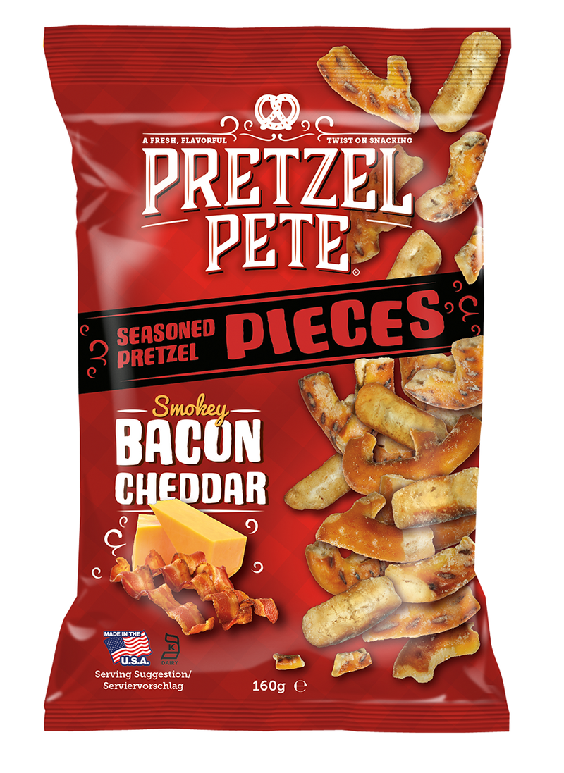 Pretzel Pete Smokey Bacon Cheddar 160g