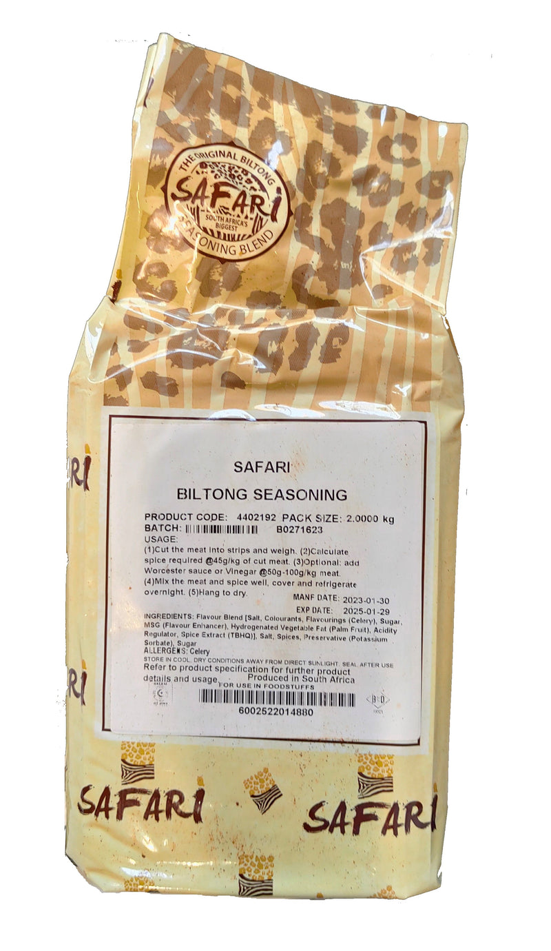 Safari Biltong Seasoning LARGE 2kg