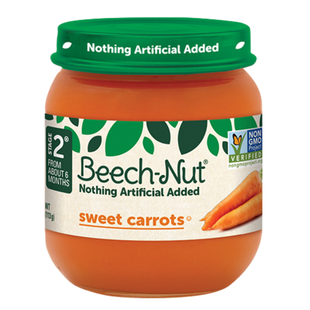 Beech Nut Sweet Carrots Puree 113g (4oz)