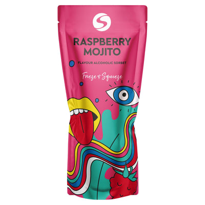 Shuda Alcoholic Pouches Raspberry Mojito NK 250ml