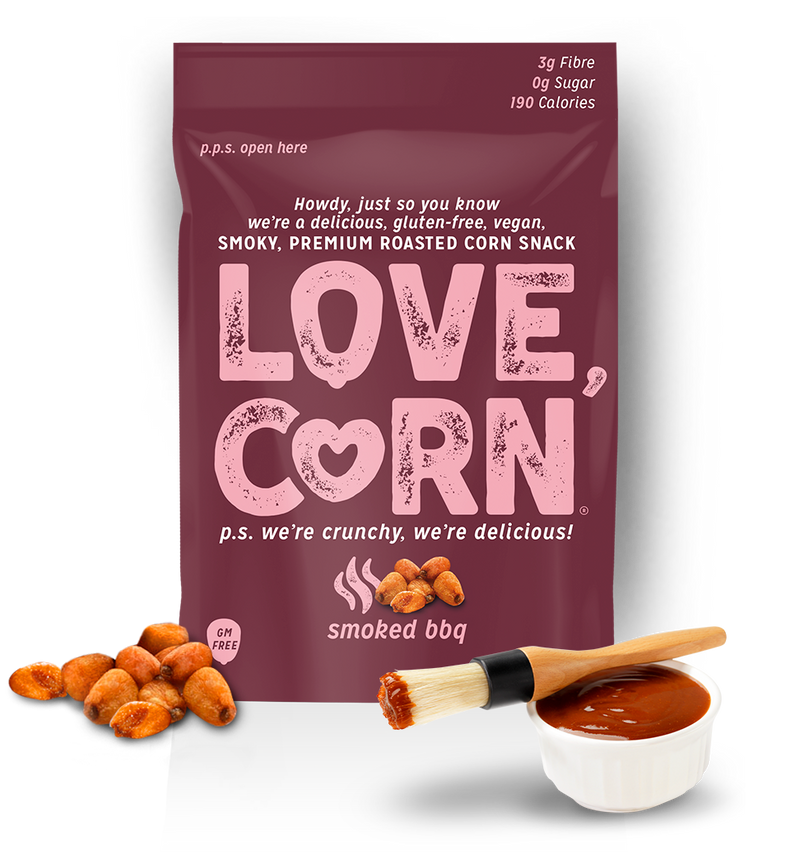 Love Corn Pack of 10 x 45g Barbecue