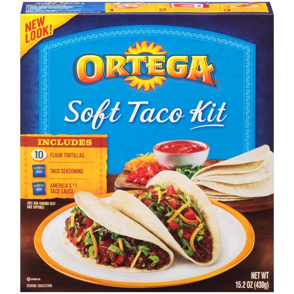 Ortega Soft Taco Dinner Kit 430g