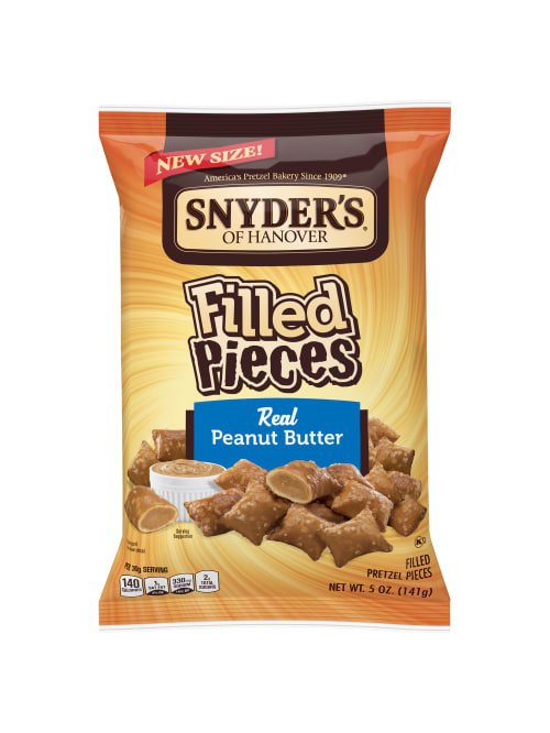 Snyders Pretzel Pieces Peanut Butter Filled 142g