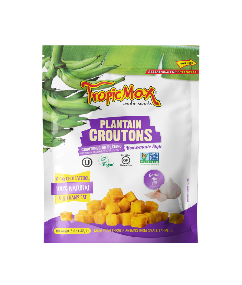 Tropicmax Gluten Free Garlic Plantain Croutons 142g