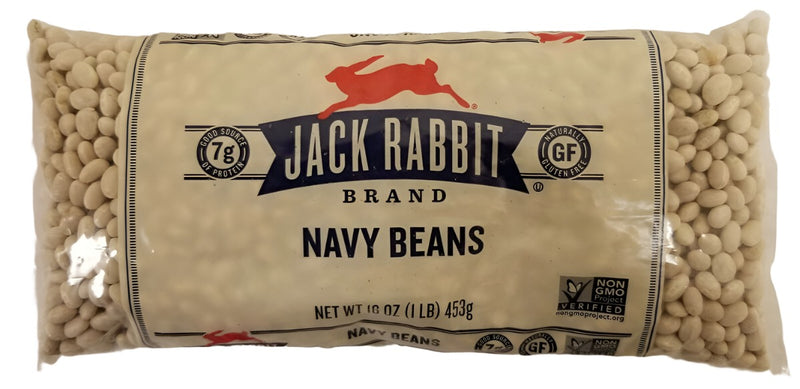Jack Rabbit Brand Navy Beans 453g (16oz)