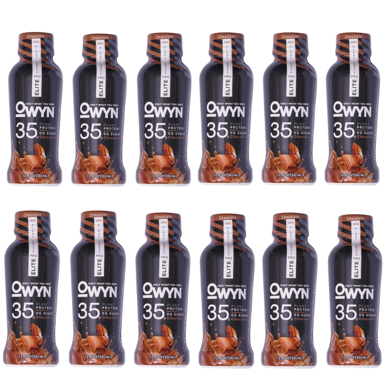 OWYN Pack of 12 x 355ml Dark Chocolate Elite
