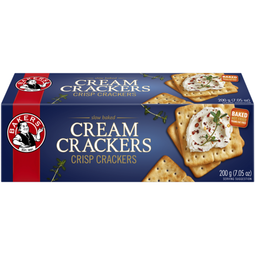 Bakers Crisp Cream Crackers 200g