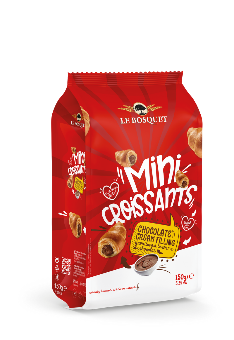 Le Bosquet Pack of 16 x 150g Brioche Chocolate Mini-Croissant