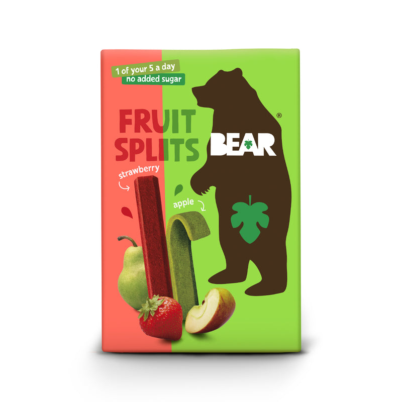 Bear Splits Strawberry & Apple 5 x 20g