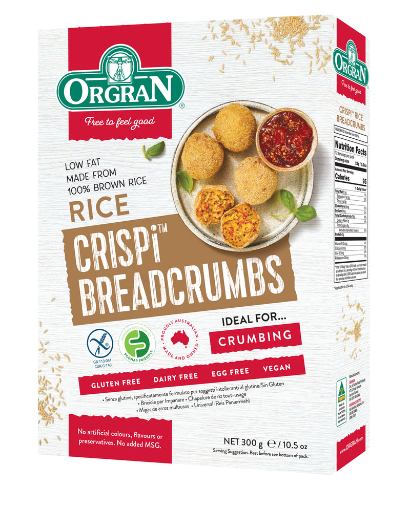 Orgran All Purpose Rice Breadcrumbs | Gluten Free | 300g