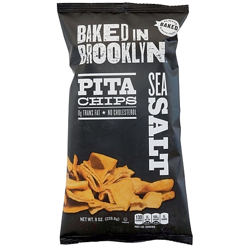 Baked In Brooklyn Sea Salt Pita Chips 170g