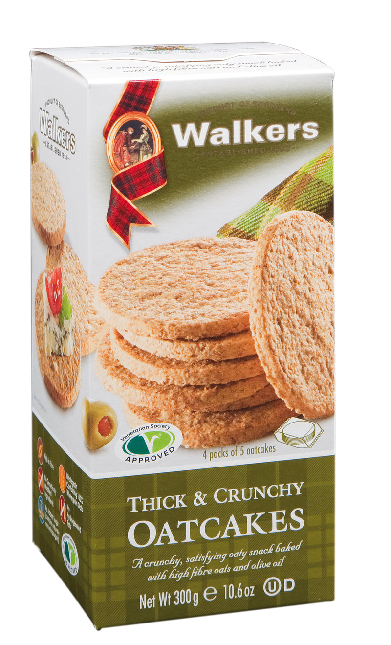 Walkers Thick & Crunchy Oatcakes with Bran 300g