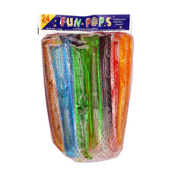 Fun Pops Assorted Ice Pops - 70ml x 24 pops