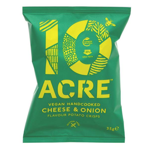 Ten Acre Pack of 20 x 35g SMALL Crisps Cheese & Onion