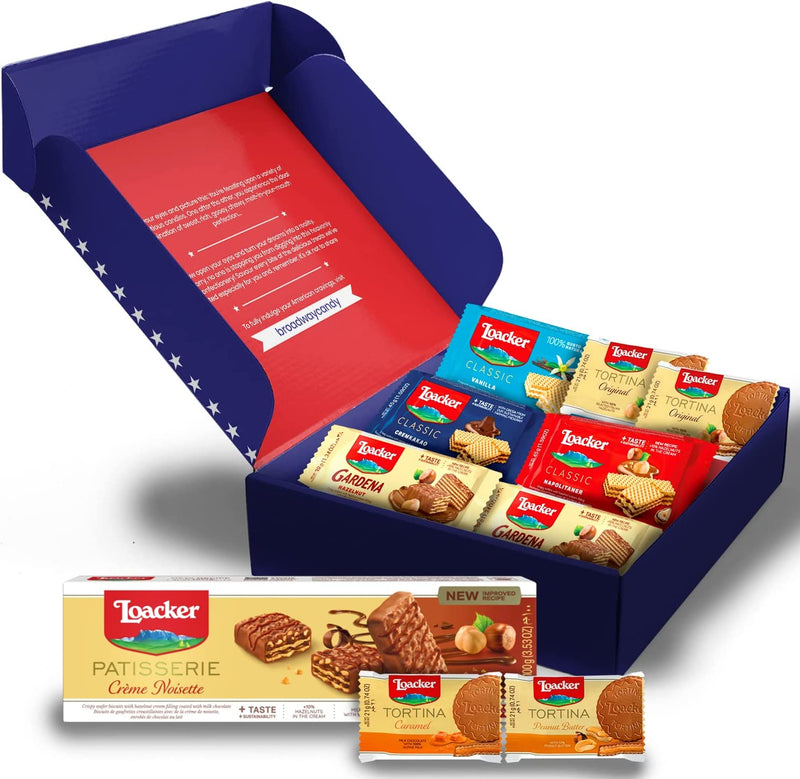 Loacker Hamper | Chocolate Wafer Assortment by Broadway Candy