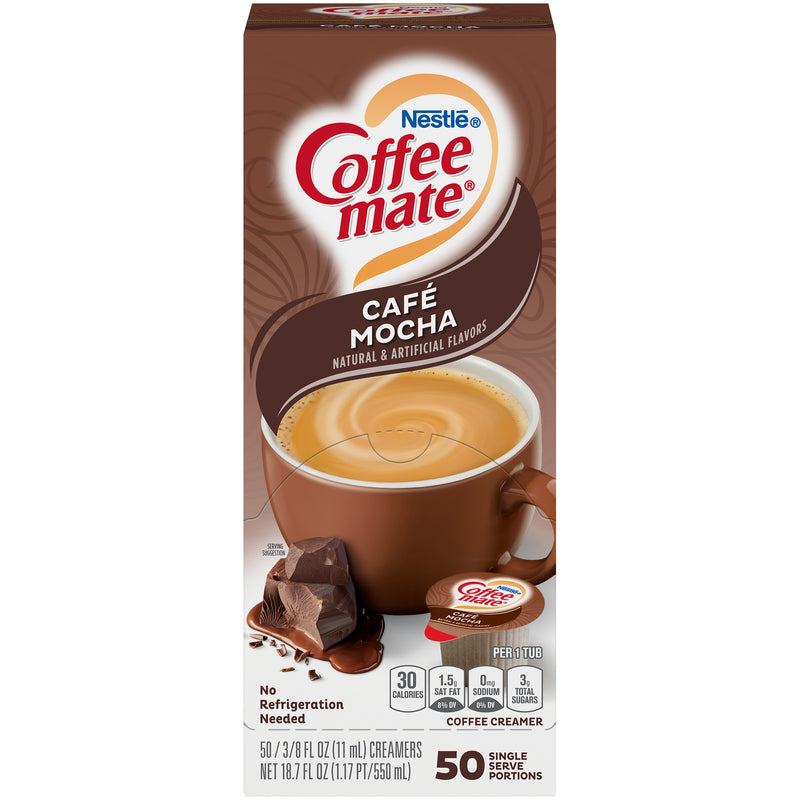 Coffee Mate Liquid Cafe Mocha Single Serve Creamer 50 x 11ml