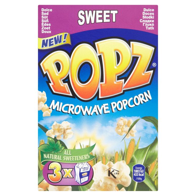 PopZ Microwave Popcorn Sweet  90g