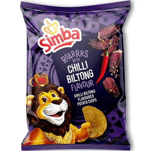 Simba LARGE Potato Chips Chilli Biltong 120g