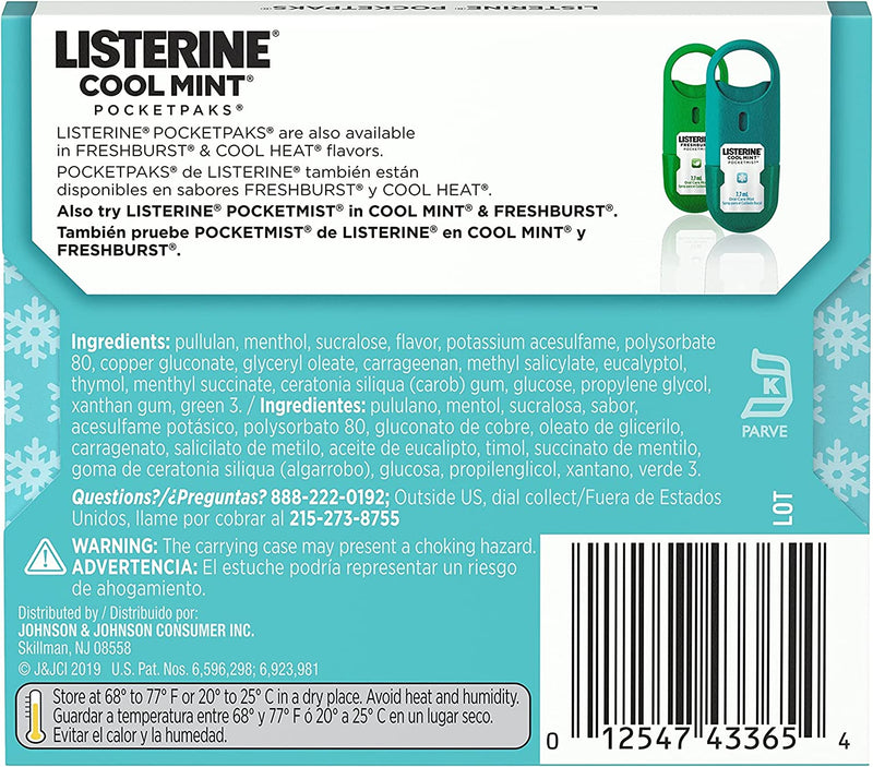 Listerine Cool Mint Pocketpaks - 24 Breath Strips