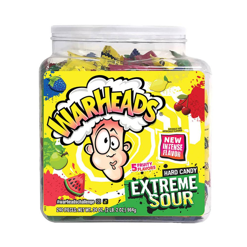 Warheads Assorted Tub (240 Pc) NK 953g (2.1lb)