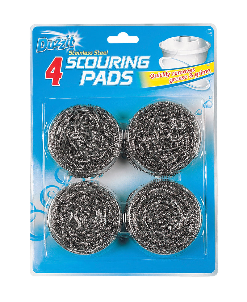 Duzzit - Stainless Steel Scouring Pads 4Pk