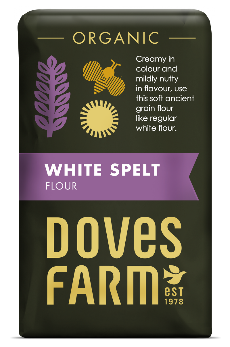 Doves Farm Pack of 5 x 1kg Organic Spelt Flour White