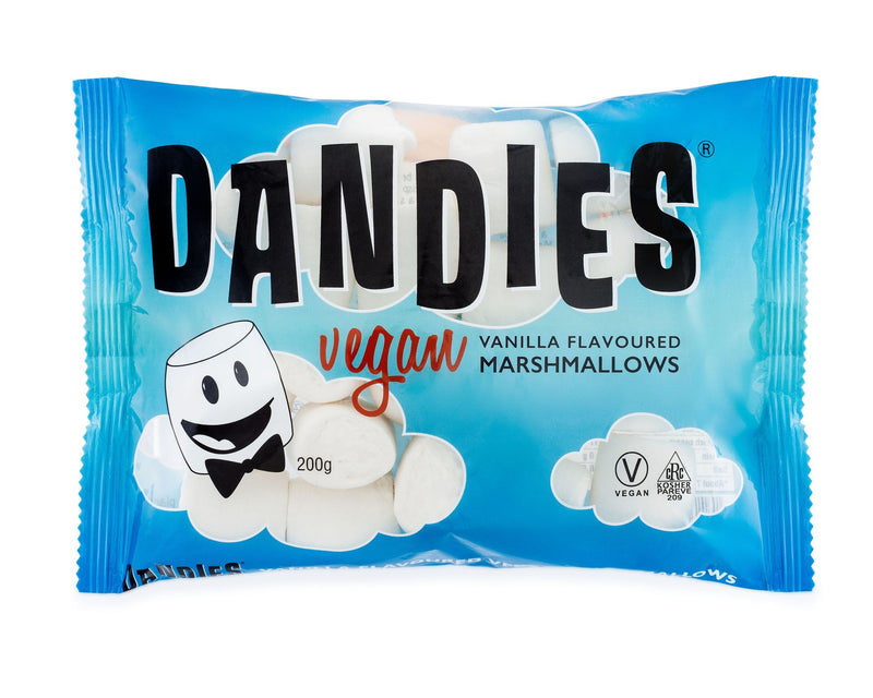 Dandies Pack of 12 x 200g Vegan Marshmallows Vanilla