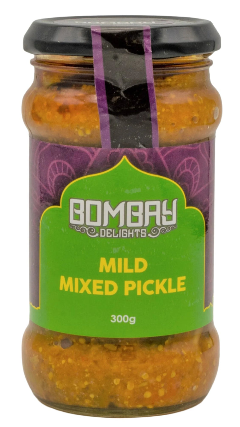 Bombay Delights Pack of 6 x 300g Pickle Mild Mixed