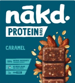 Nakd Pack of 12 x 3 x 45g Bars Protein MULTIPACK Caramel