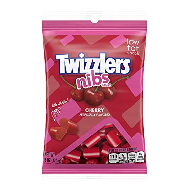 Twizzlers Peg Bag Cherry Nibs 170g