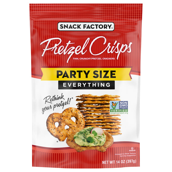 Snyders Pretzel Crisps Everything Party Size 397g (14oz)