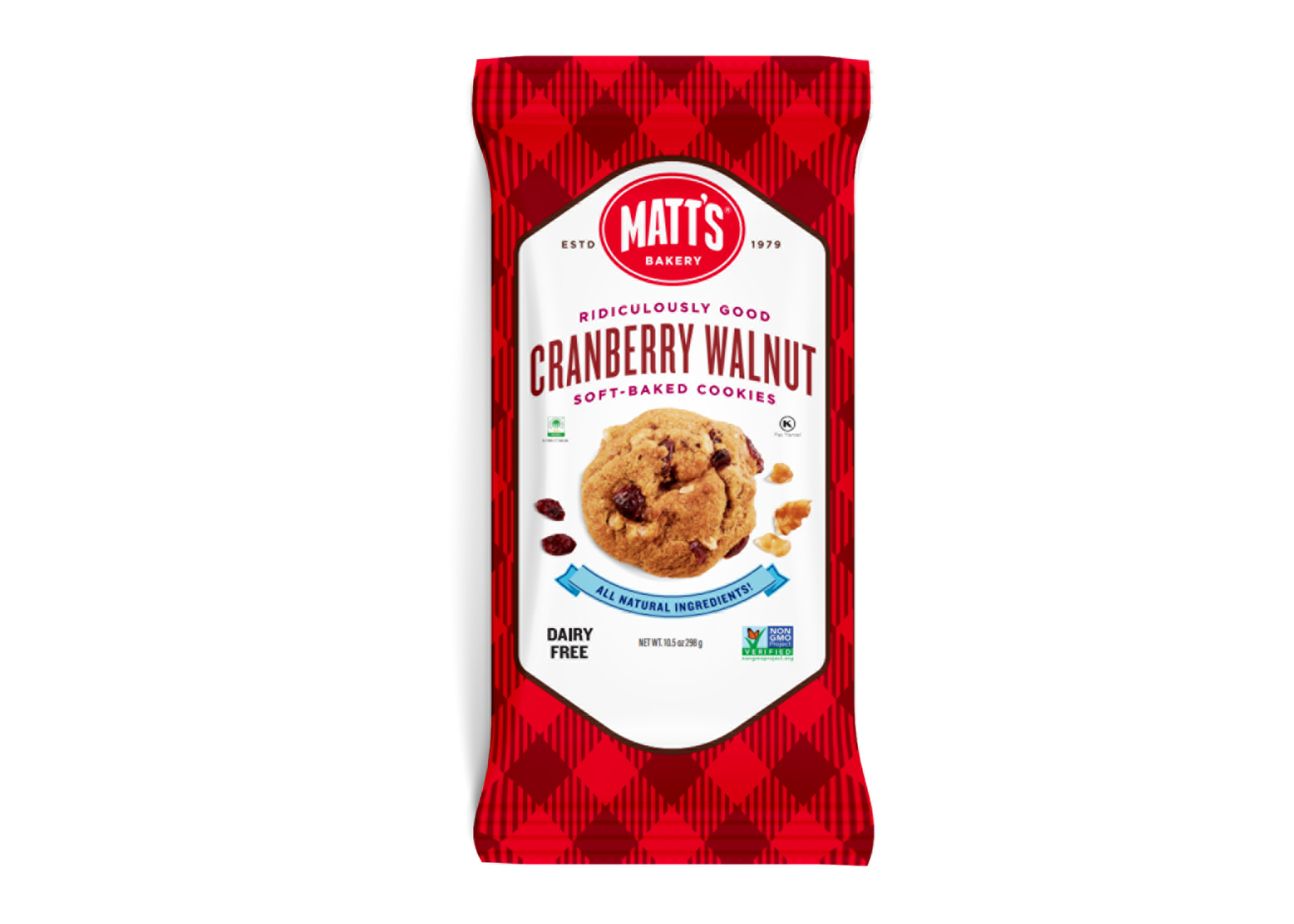 Matt's Pack of 6 x 298g Cookies Cranberry Walnut – Broadway Candy