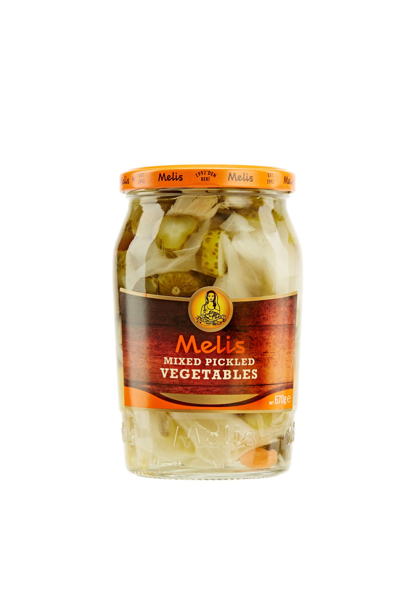 Melis Pack of 6 x 720g Mixed Vegetable Pickles