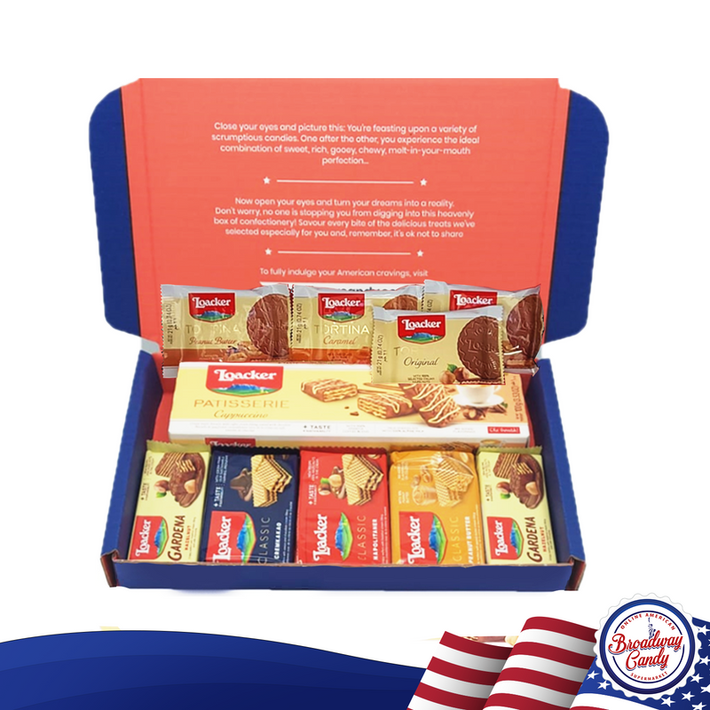 Loacker Hamper | Chocolate Wafer Assortment by Broadway Candy