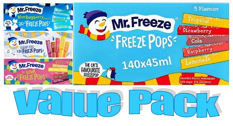 Mr Freeze Ice Pops | Value Pack | Multi Pack