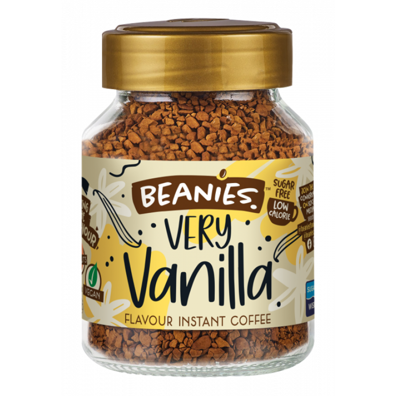 Beanies Very Vanilla Flavoured Instant Coffee 50g