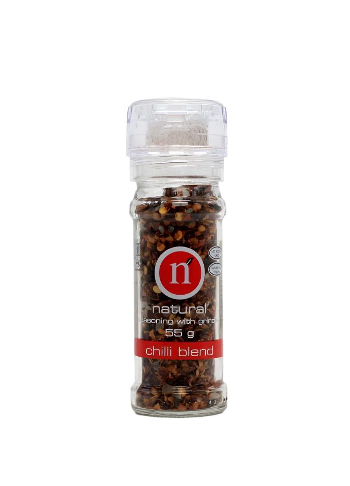 Natural Herbs & Spices Grinder Chilli 55g