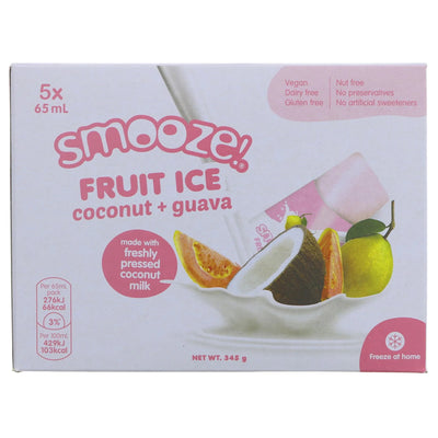 Smooze Ice Lollies Guava Coconut 5 x 65ml